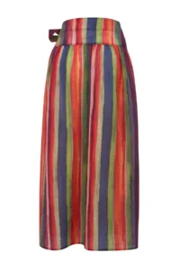 TRENDYOLMİLLA Striped Maxi Weaving Tulle Beach Pareo - Image 6