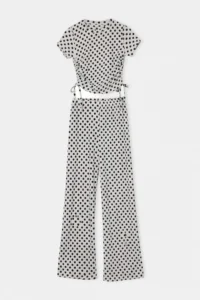 Drop by TrendyolMilla WHITE Polka Dot Lycra Knitting Bottom Top Set - Image 5