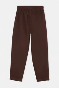 Drop by TrendyolMilla Brown Elastic Waist Thin with pocket Gabardine Pants - Image 5