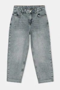 Drop by TrendyolMilla Mavi Cuff Detailed Boyfriend jeans - Image 4