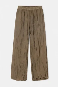 Drop by TrendyolMilla Khaki Comfortable Pattern Leg Elastic Lined Pants - Image 4