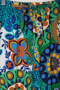 Drop by TrendyolMilla Green-Multicolored Rahat Pattern Patterned Pants - Image 6
