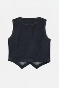 Drop by TrendyolMilla Navy Blue DENIM Vest - Image 5