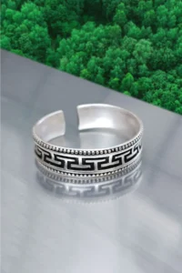 The Collection Labirent Alyans Model Unisex Adjustable Ring - Image 2