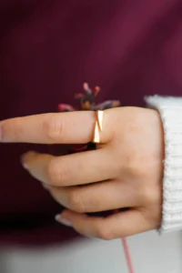 The Collection Wedding Ring and Sword Cartoon Model Gold Plated Adjustable Ring - Image 3