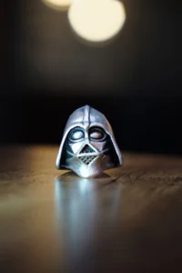 The Collection Star Wars Darth Vader Model Adjustable Silver Plated Ring - Image 3
