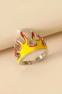 The Collection Anime Demon Slayer Kimetsu No Yaiba Rengoku Kyoujurou Fire Flame Ring - Image 3