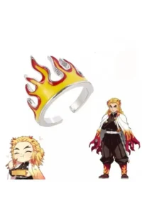The Collection Anime Demon Slayer Kimetsu No Yaiba Rengoku Kyoujurou Fire Flame Ring - Image 4