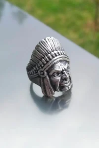 The Collection Unisex Silver Plated Adjustable Ring Set - Image 3