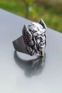 The Collection Unisex Silver Plated Adjustable Ring Set - Image 4