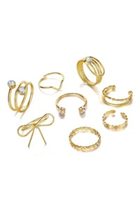 The Collection 8's Fiyonk Model Kombin Gold Ring Set - Image 6