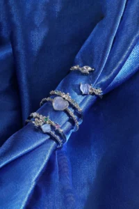 The Collection 3-Piece Blue Stone Combination Moon Star Butterfly Pinterest Design Ring Set - Image 3