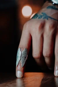 The Collection Kanat Model Adjustable Silver Plated Ring - Image 2