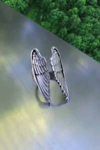 The Collection Kanat Model Adjustable Silver Plated Ring - Image 4