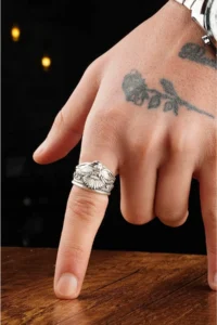 The Collection Turkish Air Force Eagle Figure Adjustable Ring - Image 2