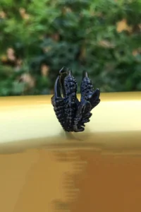 The Collection Claw Model Adjustable Black Men Ring - Image 4