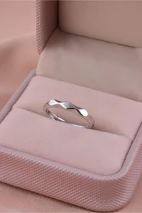 The Collection Set of 2 Serious Relationship Rings Silver Plated Adjustable Lover Couple Rings - Image 7