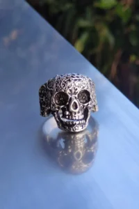 The Collection Kurukafa Model Adjustable Silver Plated Ring - Image 2