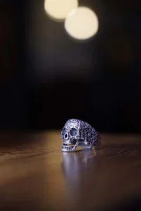 The Collection Kurukafa Model Adjustable Silver Plated Ring - Image 5