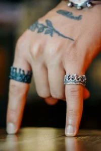 The Collection King Crown Model Silver Plated Adjustable Ring - Image 2