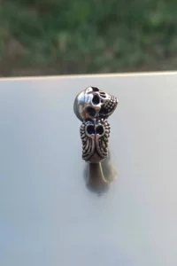 The Collection Kurukafa Iskelet Silver Plated Adjustable Ring - Image 5