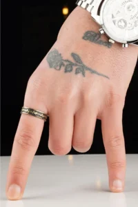 The Collection Heartbeat Model Double Color Adjustable Ring - Image 2