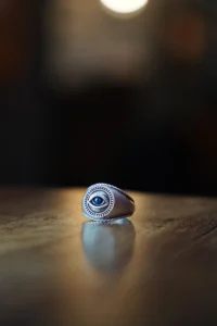 The Collection Mavi Eye Adjustable Ring - Image 2