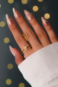 The Collection Zircon Stone Clover Gold Plated Adjustable Vip Ring