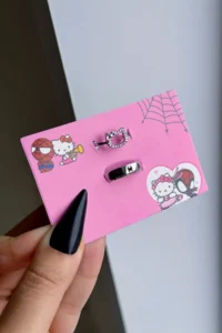 The Collection Hello Kitty Spiderman Adjustable Couple Friendship Lover Ring (Adjustable Ring) - Image 3