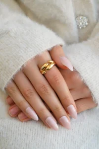 The Collection Set of 2 Modern Domed Vintage and Double Row Form Vip Gold Rings - Image 3