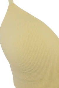 TRENDYOLMİLLA Yellow single seamless Without underwire Plain Sabit Container bralette Bra - Image 2