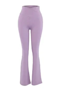 TRENDYOLMİLLA Lilac Scuba Leggings Sports Leggings - Image 5