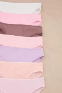 TRENDYOLMİLLA Pink-Multicolored 7's Camisole Briefs Plain Briefs Panties - Image 2
