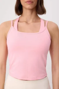 TRENDYOLMİLLA Pink Scuba Covered Sports bra - Image 3