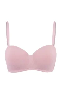 TRENDYOLMİLLA Mink-Multicolored 3 Sets Micro Lace Sabit Container Strapless Bra - Image 2