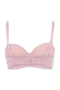 TRENDYOLMİLLA Mink-Multicolored 3 Sets Micro Lace Sabit Container Strapless Bra - Image 4