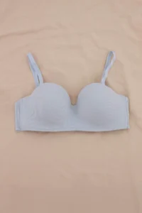 TRENDYOLMİLLA Navy Blue-Multicolored 3 Sets Micro/Camisole Sabit Container Strapless Bra - Image 2