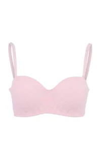TRENDYOLMİLLA Pink-Multicolored 3 Sets Micro Lace Sabit Container Strapless Bra - Image 2