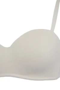 TRENDYOLMİLLA Brown-Multicolored 3 Sets Cotton Ribbed Covered Strapless Bra - Image 3