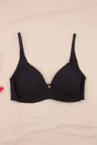 TRENDYOLMİLLA Black Micro Accessory Detailed Sabit Covered Triangle Knitting Bra - Image 4