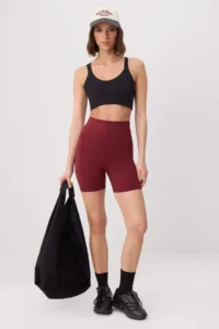 TRENDYOLMİLLA Burgundy Scuba Sports Leggings