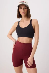 TRENDYOLMİLLA Burgundy Scuba Sports Leggings - Image 2