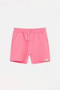 Gray-Pink Plain Knitting Shorts & Bermuda - Image 2