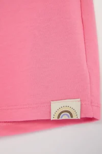 Gray-Pink Plain Knitting Shorts & Bermuda - Image 3