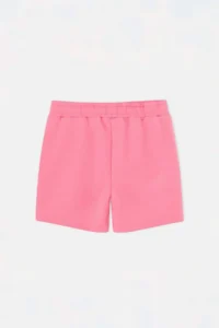 Gray-Pink Plain Knitting Shorts & Bermuda - Image 4