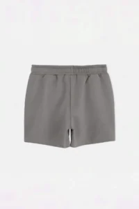 Gray-Pink Plain Knitting Shorts & Bermuda - Image 6