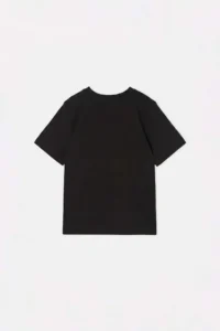 Orange-Black-Blue Plain Knitting T-Shirt - Image 8