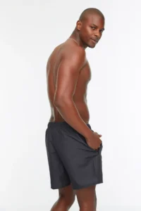 MAN Black Printed Standard Size Swimsuit Swim Shorts - Image 5