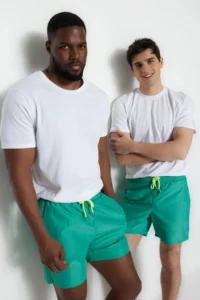 MAN Green Basic Standard Size Swimsuit Swim Shorts - Image 2