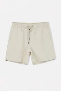 MAN Light Gray Regular Standard Swimsuit Swim Shorts